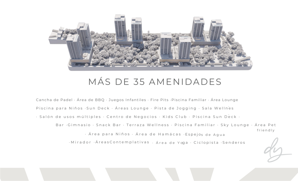 Distrito Yaak cuenta con más de 35 amenidades para su comfort.